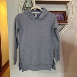 Athleta Girl XL Extra Large Blue Hooded Fleece Sweatshirt